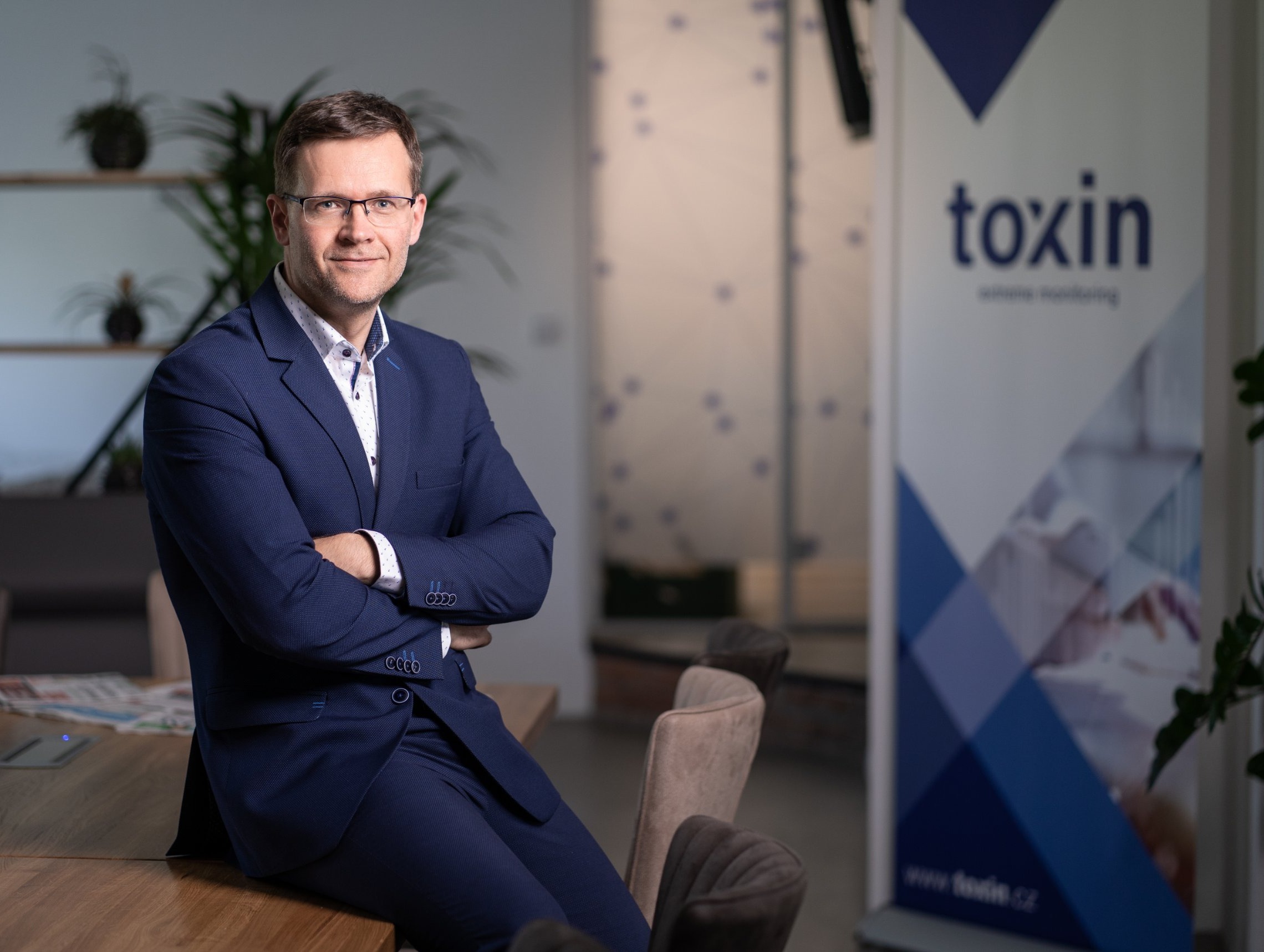 Ladislav Procházka, CEO TOXIN, v kanceláři TOXIN